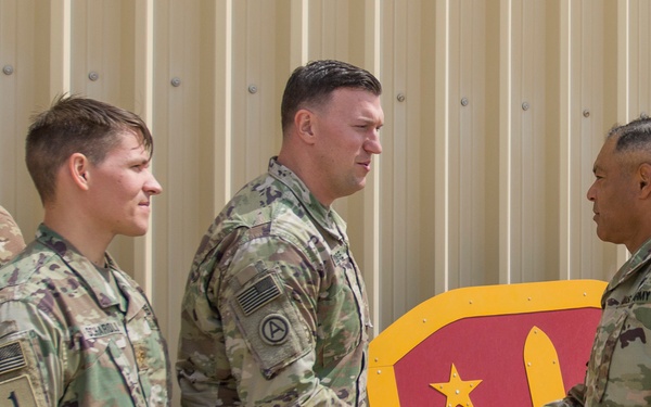 Lt. Gen. Michael X. Garrett, U.S. Army Central commander, visits the 31st Air Defense Artillery Brigade in Qatar