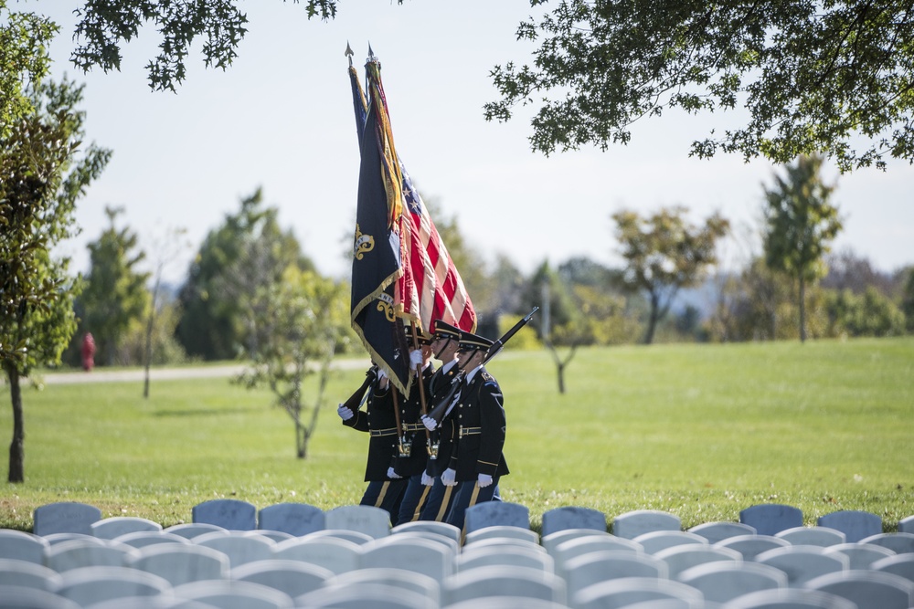 Military Funeral Honors With a Funeral Escort For U.S. Army Lt. Col. Robert Nopp Who Died During the Vietnam War