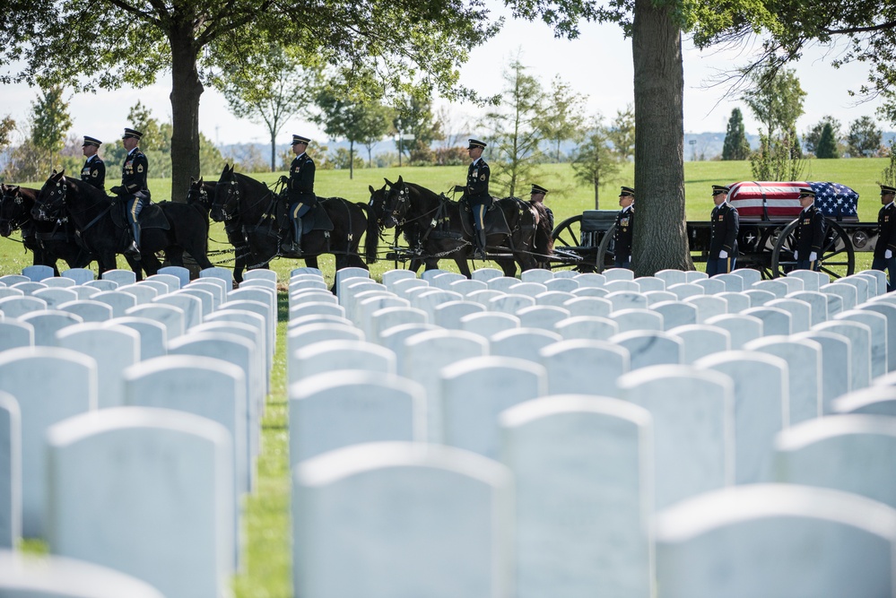 Military Funeral Honors With a Funeral Escort For U.S. Army Lt. Col. Robert Nopp Who Died During the Vietnam War