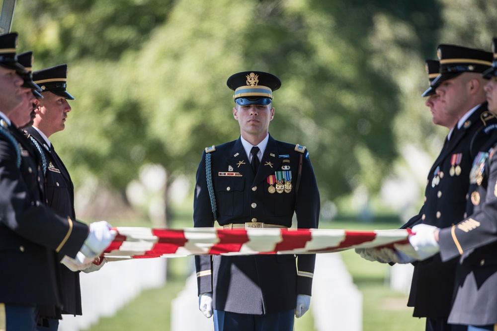 Military Funeral Honors With a Funeral Escort For U.S. Army Lt. Col. Robert Nopp Who Died During the Vietnam War