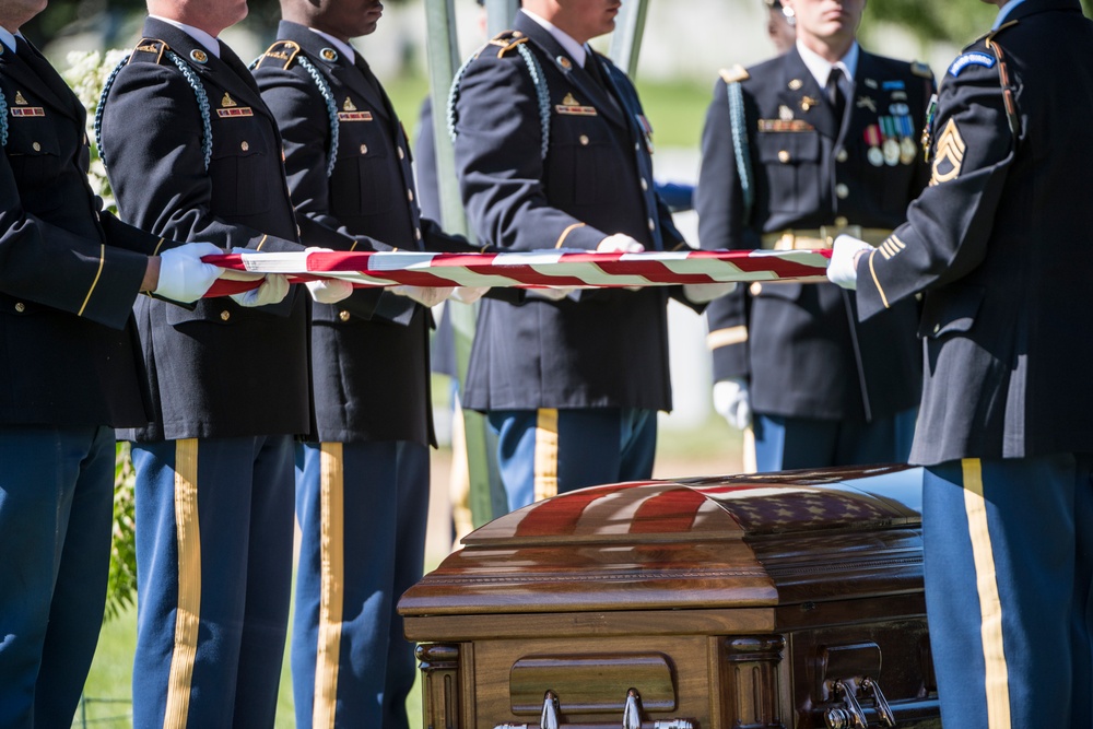 Military Funeral Honors With a Funeral Escort For U.S. Army Lt. Col. Robert Nopp Who Died During the Vietnam War