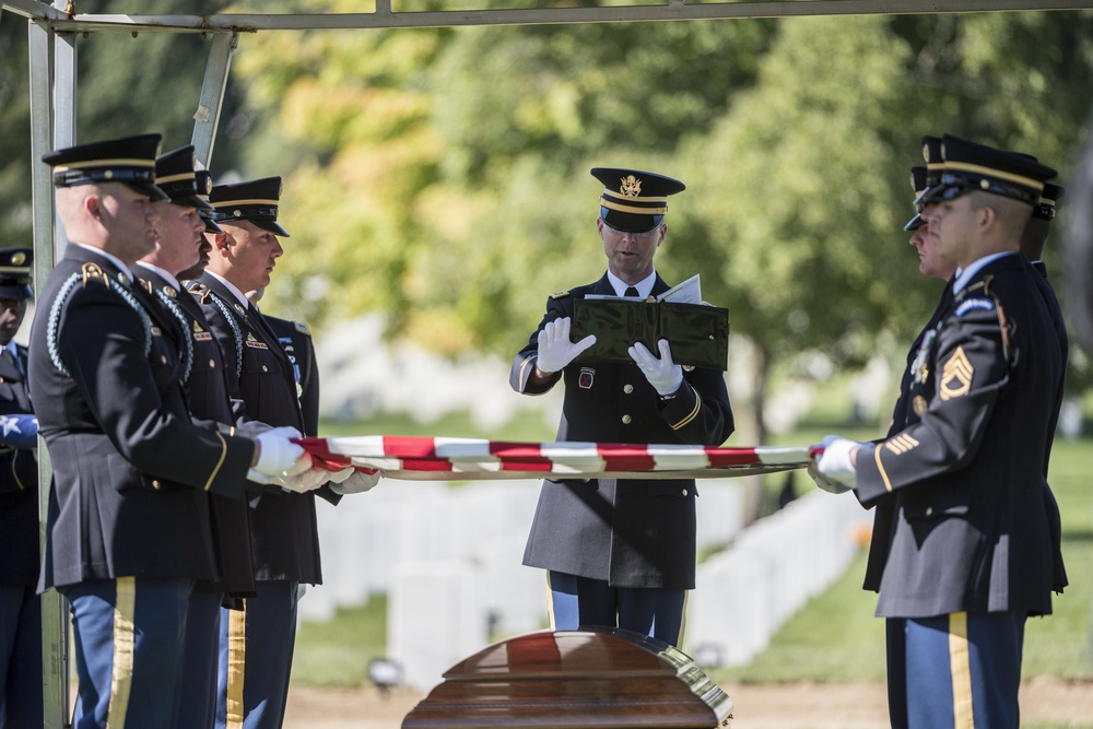 Military Funeral Honors With a Funeral Escort For U.S. Army Lt. Col. Robert Nopp Who Died During the Vietnam War