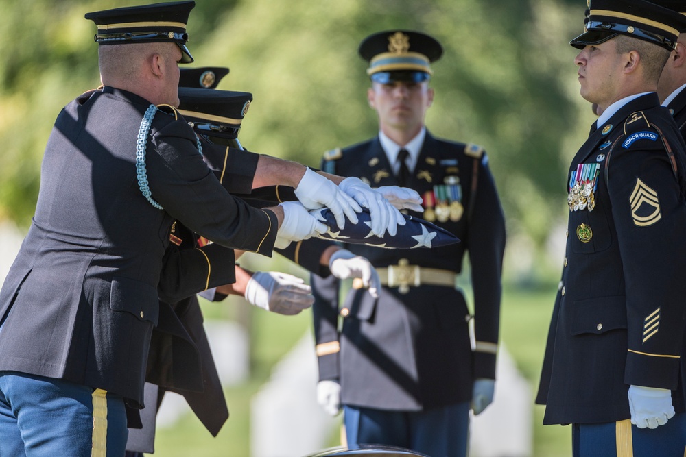 Military Funeral Honors With a Funeral Escort For U.S. Army Lt. Col. Robert Nopp Who Died During the Vietnam War