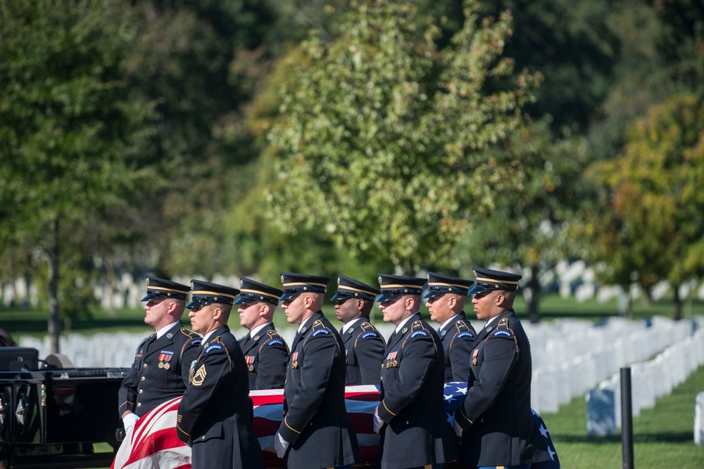 Military Funeral Honors With a Funeral Escort For U.S. Army Lt. Col. Robert Nopp Who Died During the Vietnam War