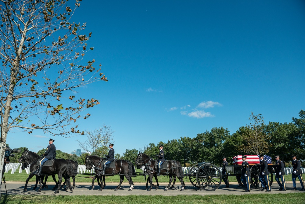 Military Funeral Honors With a Funeral Escort For U.S. Army Lt. Col. Robert Nopp Who Died During the Vietnam War