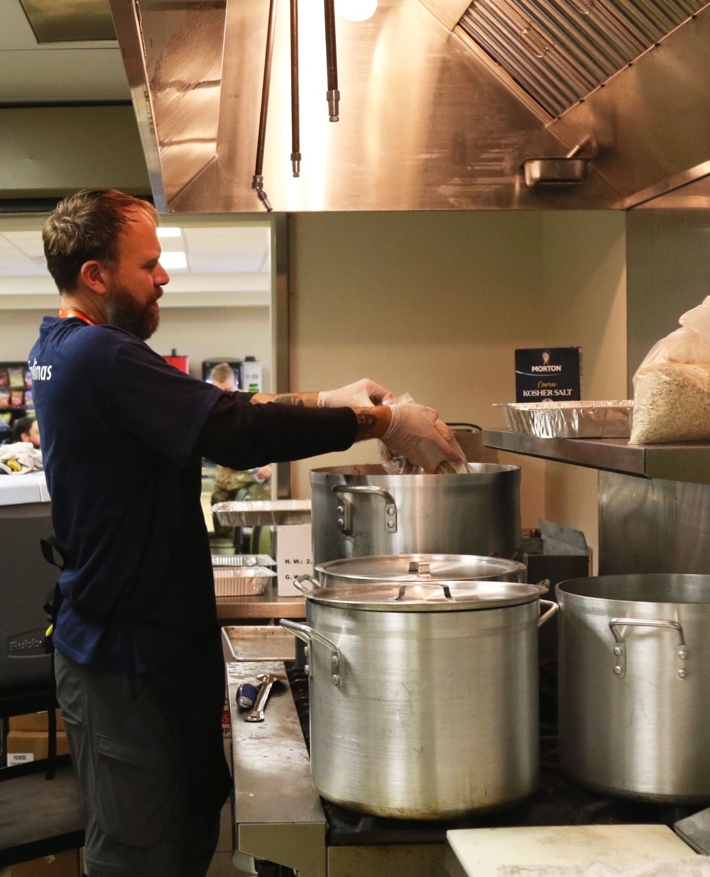 Whirling together: Guardsmen and volunteers provide for the community