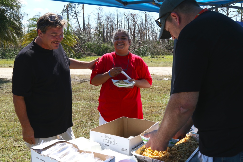 Whirling together: Guardsmen and volunteers provide for the community