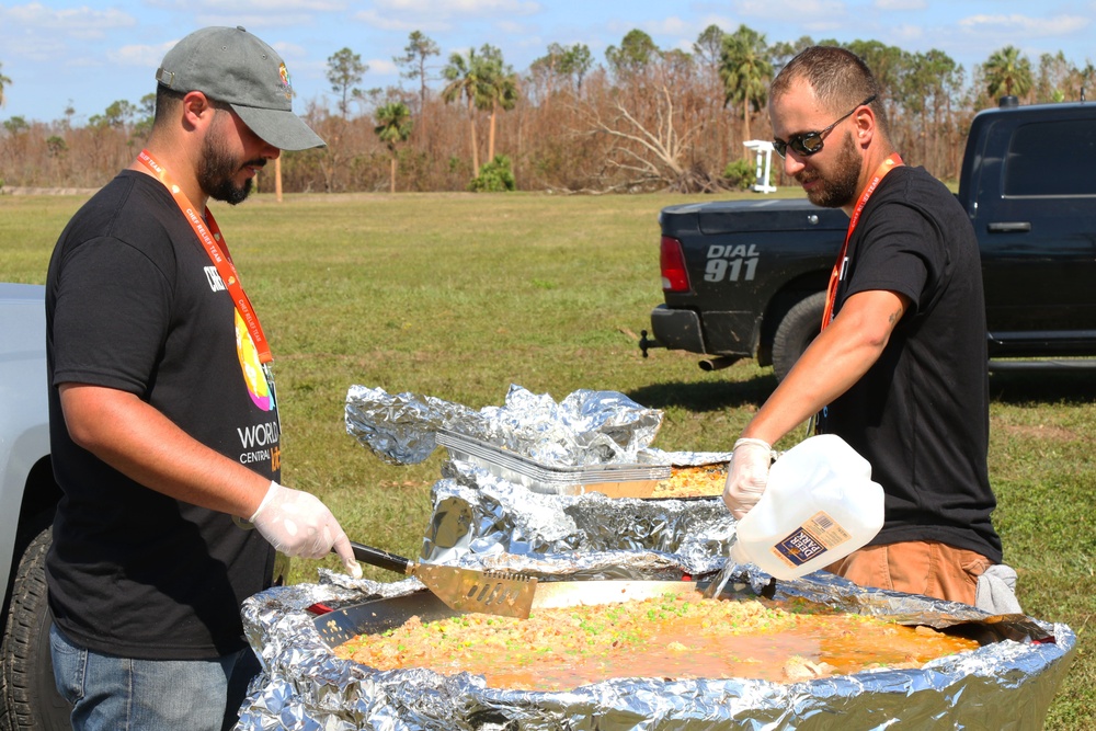 Whirling together: Guardsmen and volunteers provide for the community