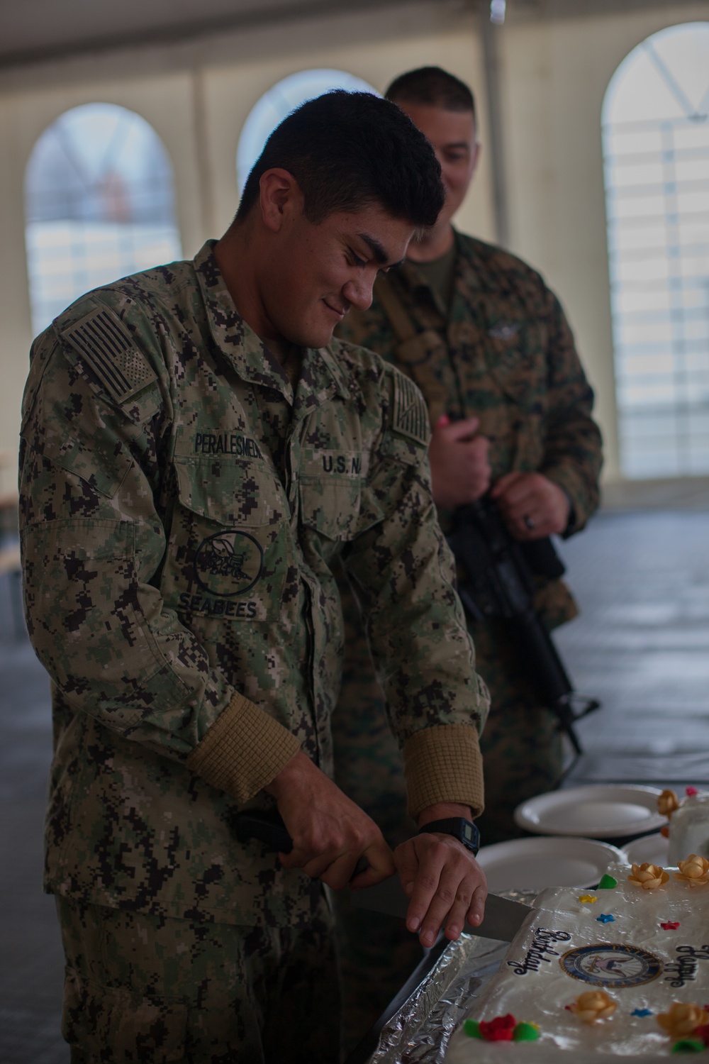 2nd MLG-Forward Marines and Sailors Celebrate Navy Birthday