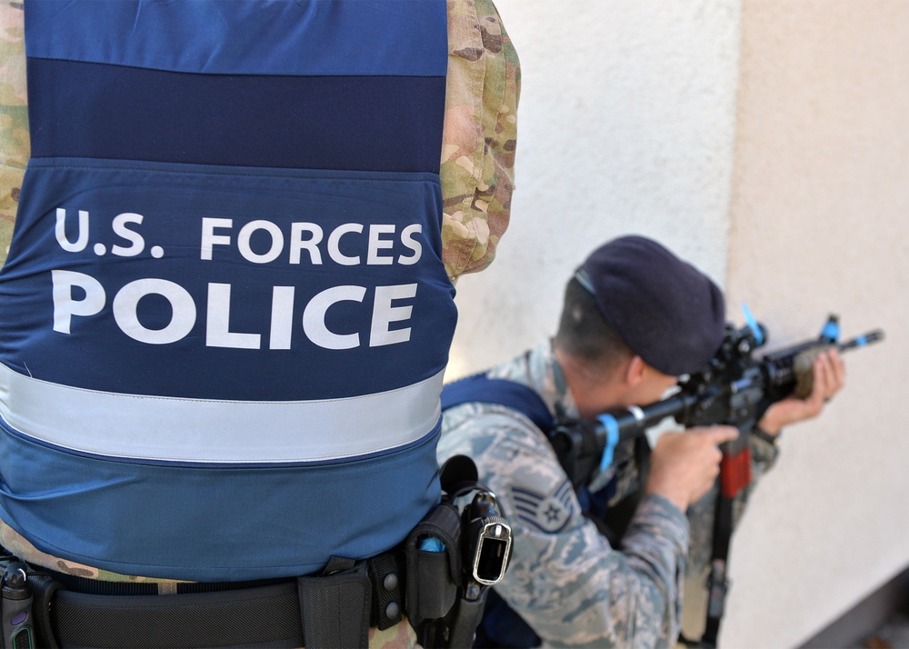 KMC Airmen practice active shooter response