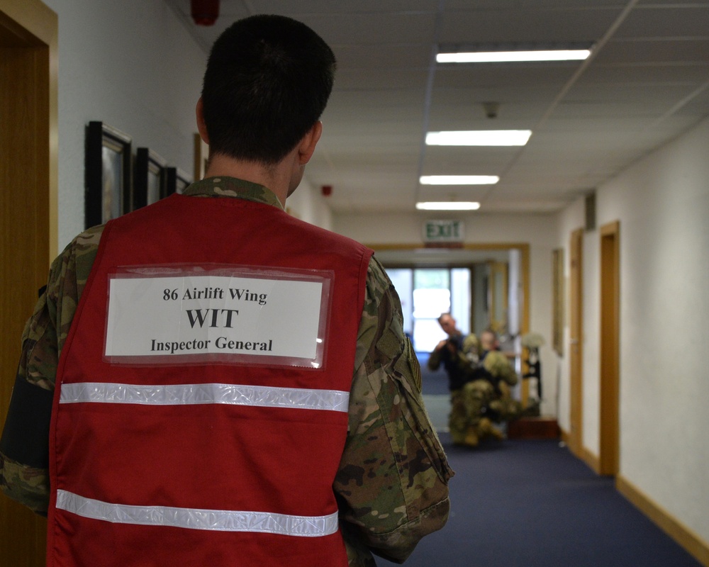 KMC Airmen practice active shooter response