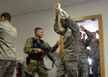 KMC Airmen practice active shooter response