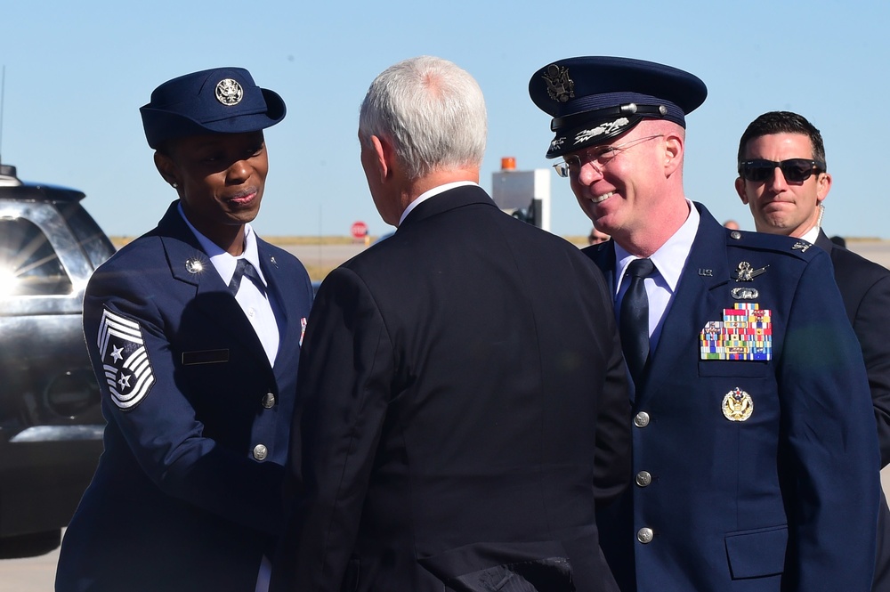 Vice President Mike Pence visits Buckley AFB