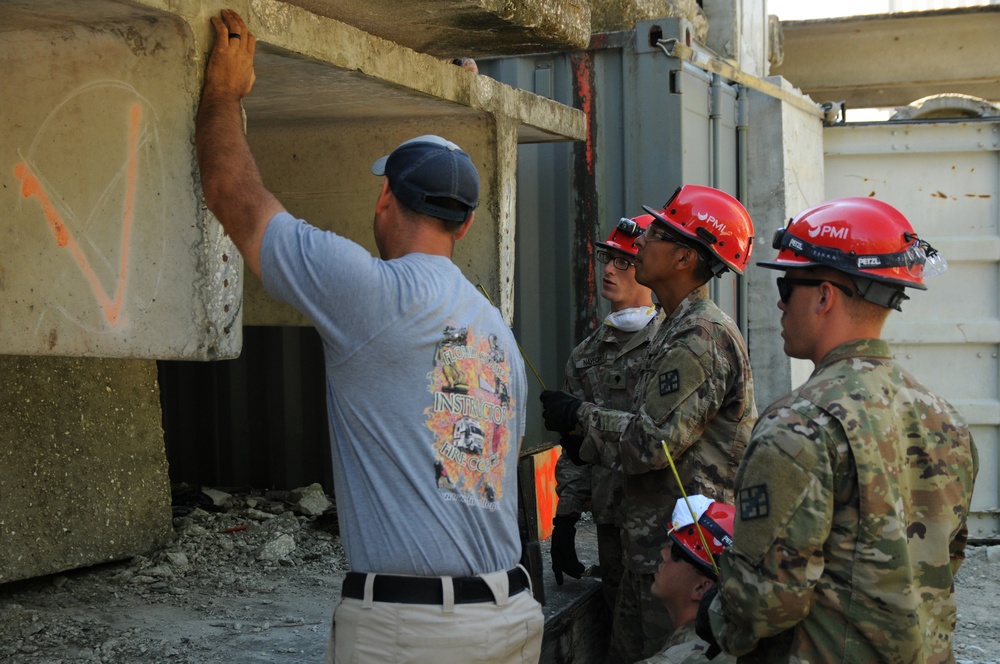 Engineer Soldiers certified in Urban Search and Rescue
