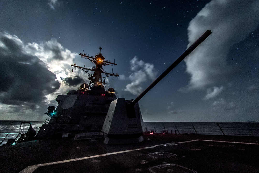 USS Jason Dunham Night Ops