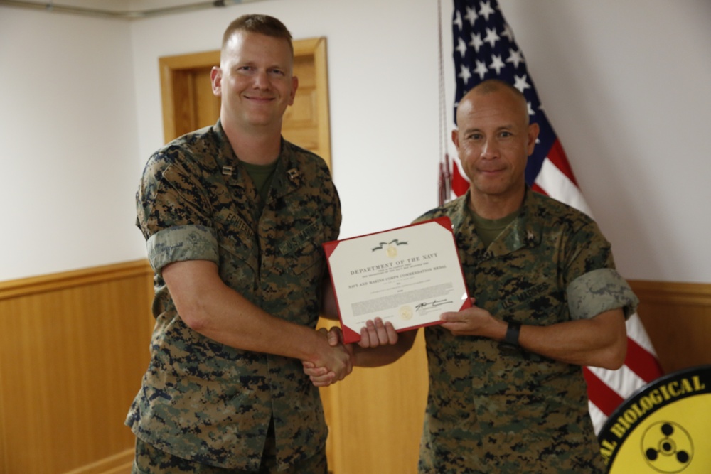 CBIRF Financial Management Officer receives achievement award