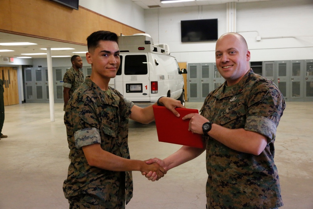 CBIRF water support technician promoted to Lance Cpl