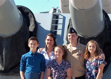 Naval Museum hosts a re-enlistment ceremony