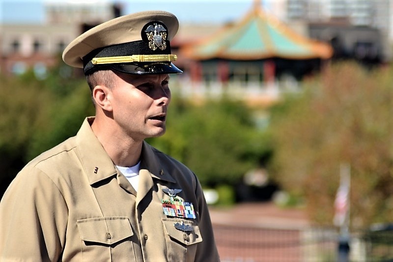 Naval Museum hosts a re-enlistment ceremony
