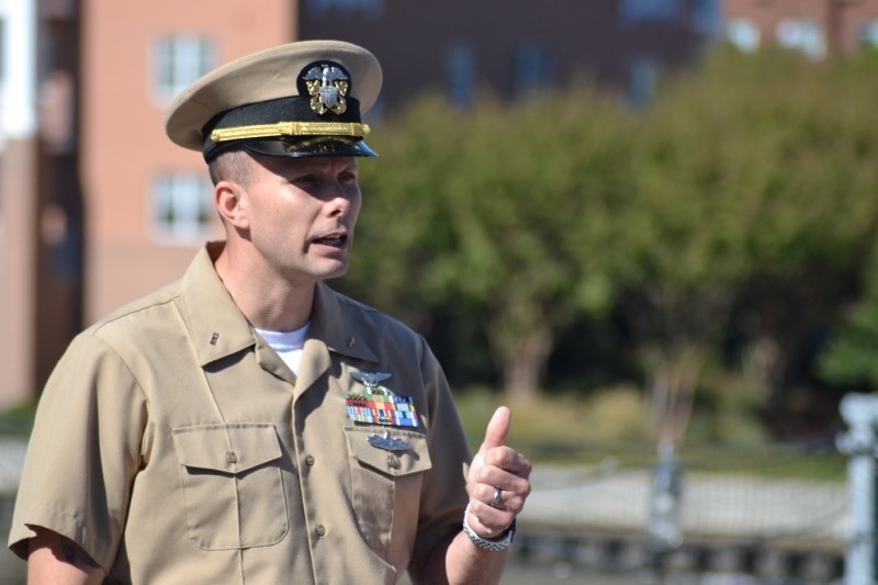 Naval Museum hosts a re-enlistment ceremony