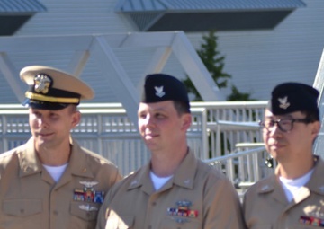Naval Museum hosts a re-enlistment ceremony