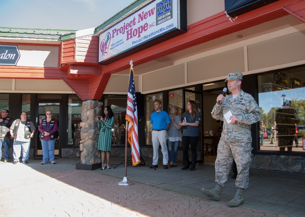 Lieutenant Colonel John Keeler Speaks at Project New Hope Ribbon Cutting