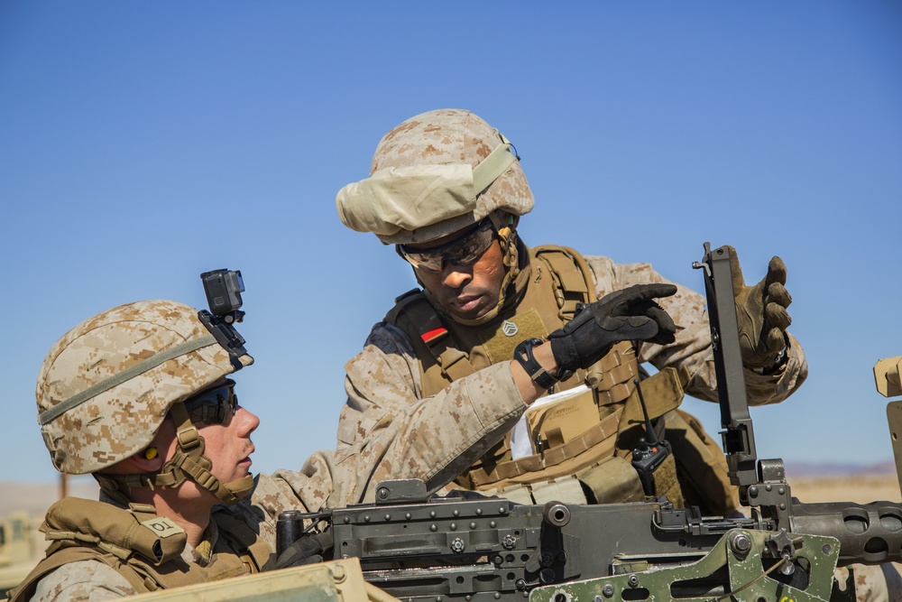 Shoot it down | CLB-4 Marines conduct motorized operations training