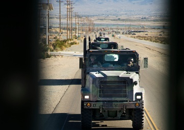 Move those trucks | CLB-4 Marines transport ammunition and gear during ITX 1-19