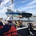 Coast Guard oversees damaged vessel lift operation near Cameron, Louisiana