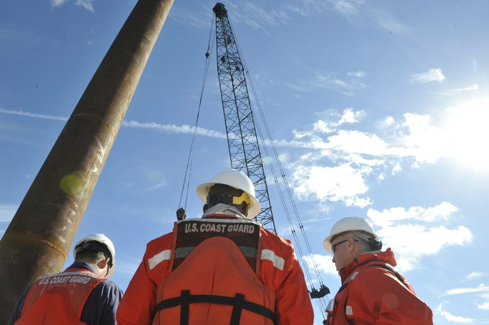 Coast Guard, North Carolina Wildlife Resources Commission supervise pollution-mitigation in New Hanover County, N.C.