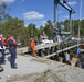 U.S. Coast Guard and NC Wildlife Resources Commission observe boat lift operations in Minnesott Beach, NC