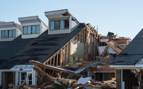damages of homes and businesses in Mexico Beach