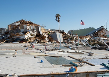 damages of homes and businesses in Mexico Beach