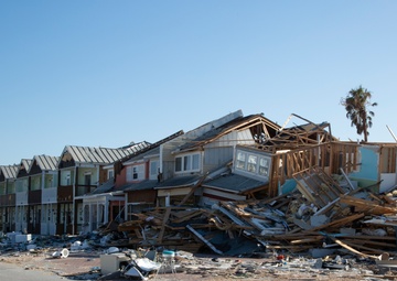 damages of homes and businesses in Mexico Beach