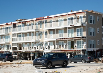damages of homes and businesses in Mexico Beach