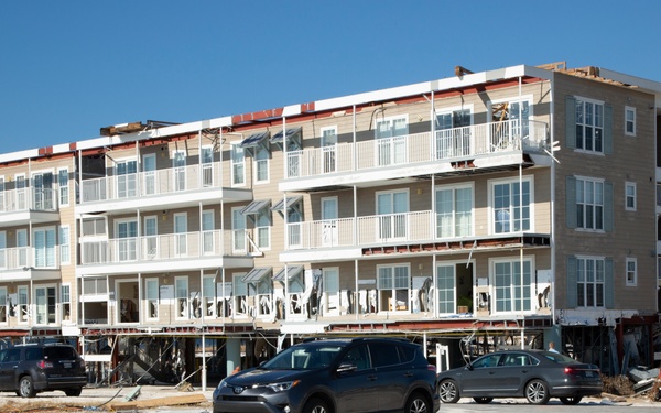 damages of homes and businesses in Mexico Beach