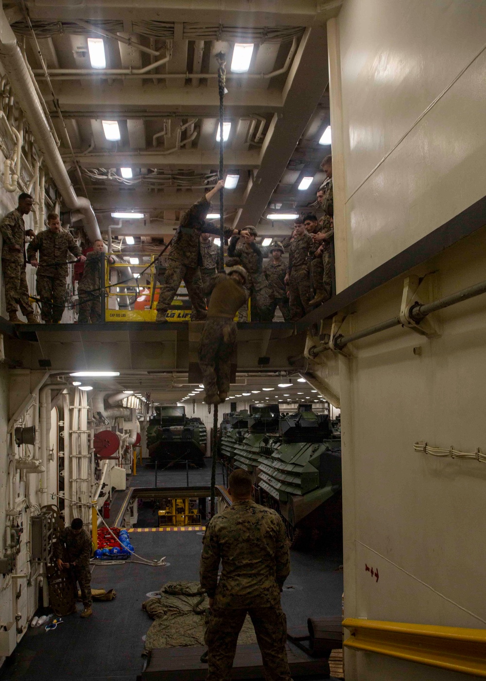 BLT Marines fast rope in the Arlington
