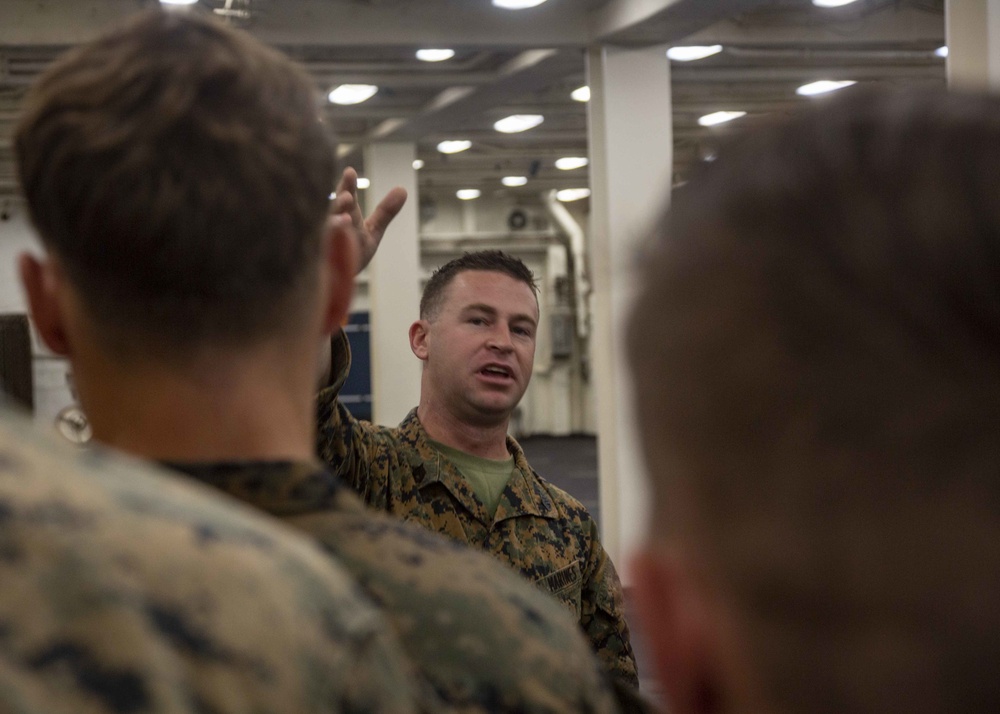 BLT Marines fast rope in the Arlington