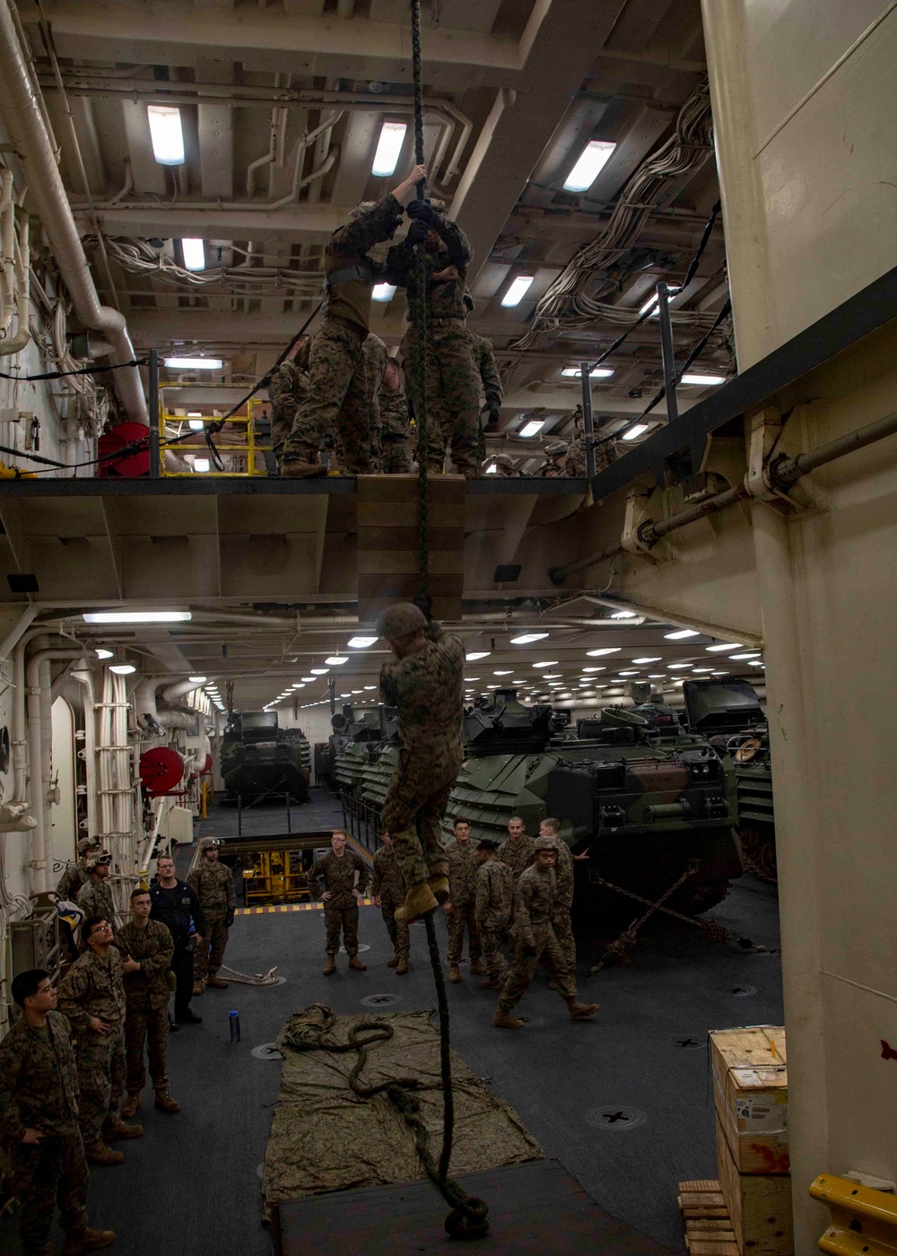 BLT Marines fast rope in the Arlington