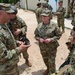 Brigadier General Tracy Norris, Dep. Adjutanat General TXARNG, visits troops at Camp Bullis, TX