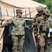 Brigadier General Tracy Norris, Dep. Adjutanat General TXARNG, visits troops at Camp Bullis, TX