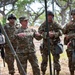 Brigadier General Tracy Norris, Dep. Adjutanat General TXARNG, visits troops at Camp Bullis, TX