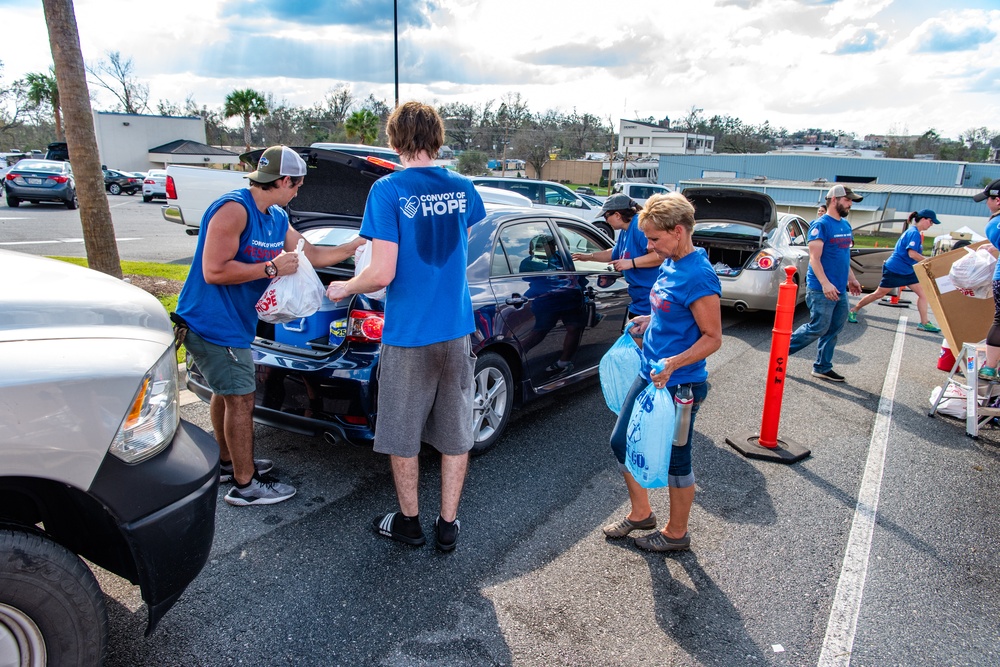 NGOs Helps Distribute Supplies To Hurricane Michael Survivors