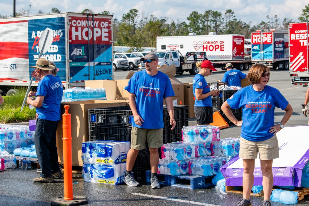 NGOs Helps Distribute Supplies To Hurricane Michael Survivors