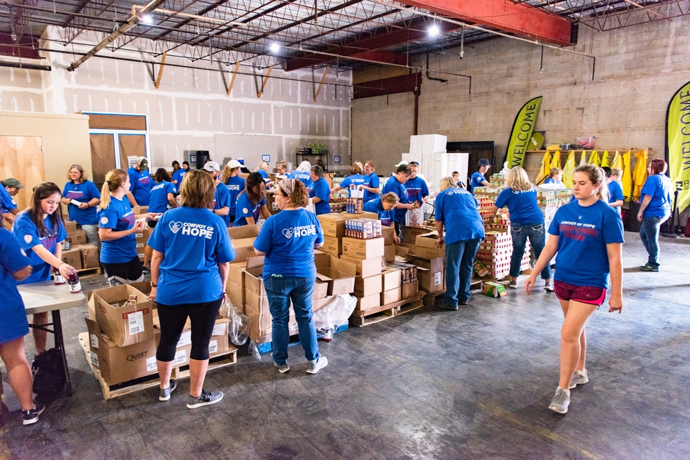 NGOs Help Distribute Supplies To Hurricane Michael Survivor