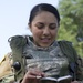 U.S. Army Spc. Mariah Garza, 422nd Military Police Company, reads the bible during a religious service at Fort McCoy