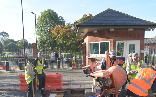 Construction on Gate 6 the Bird in Hand