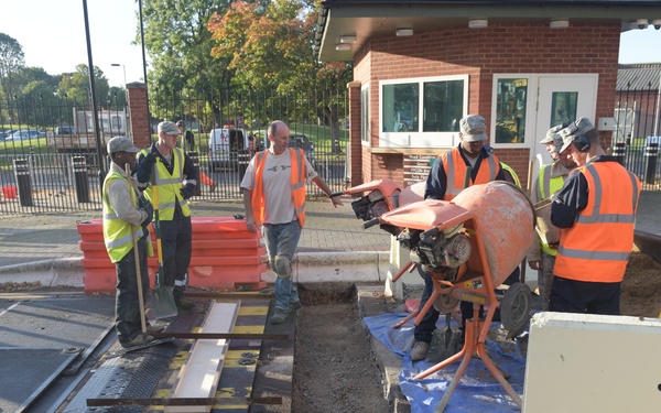 Construction on Gate 6 the Bird in Hand