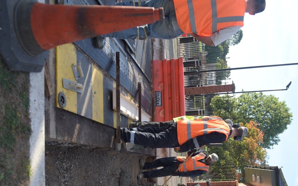 Construction on Gate 6 the Bird in Hand