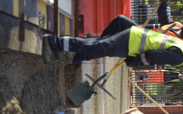 Construction on Gate 6 the Bird in Hand